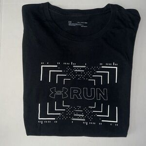 Under Armour Men's Black RUN Graphic Tee 2XL